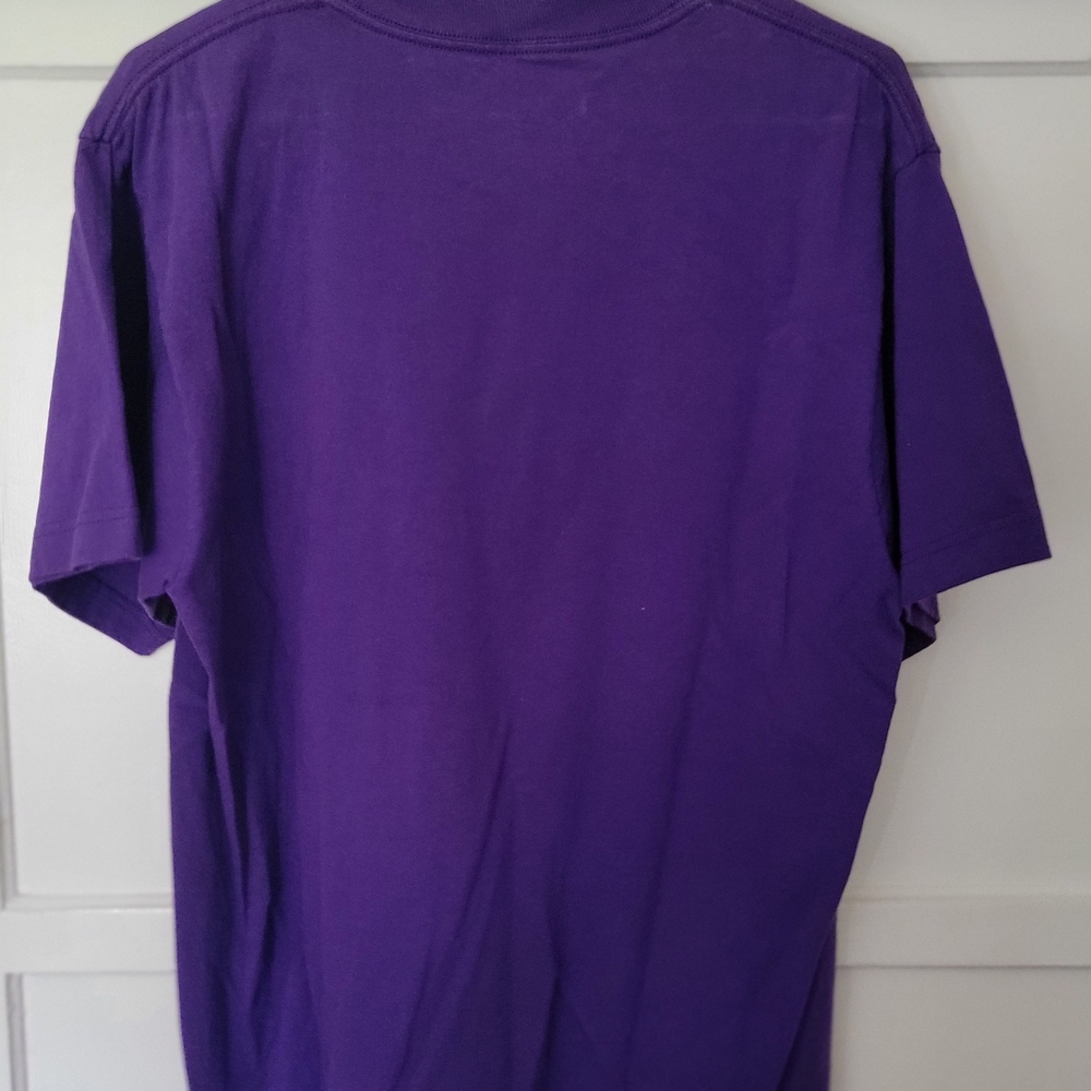 adidas Purple Los Angeles Lakers Graphic Tee with Yellow & White Logo - Picture 2 of 3